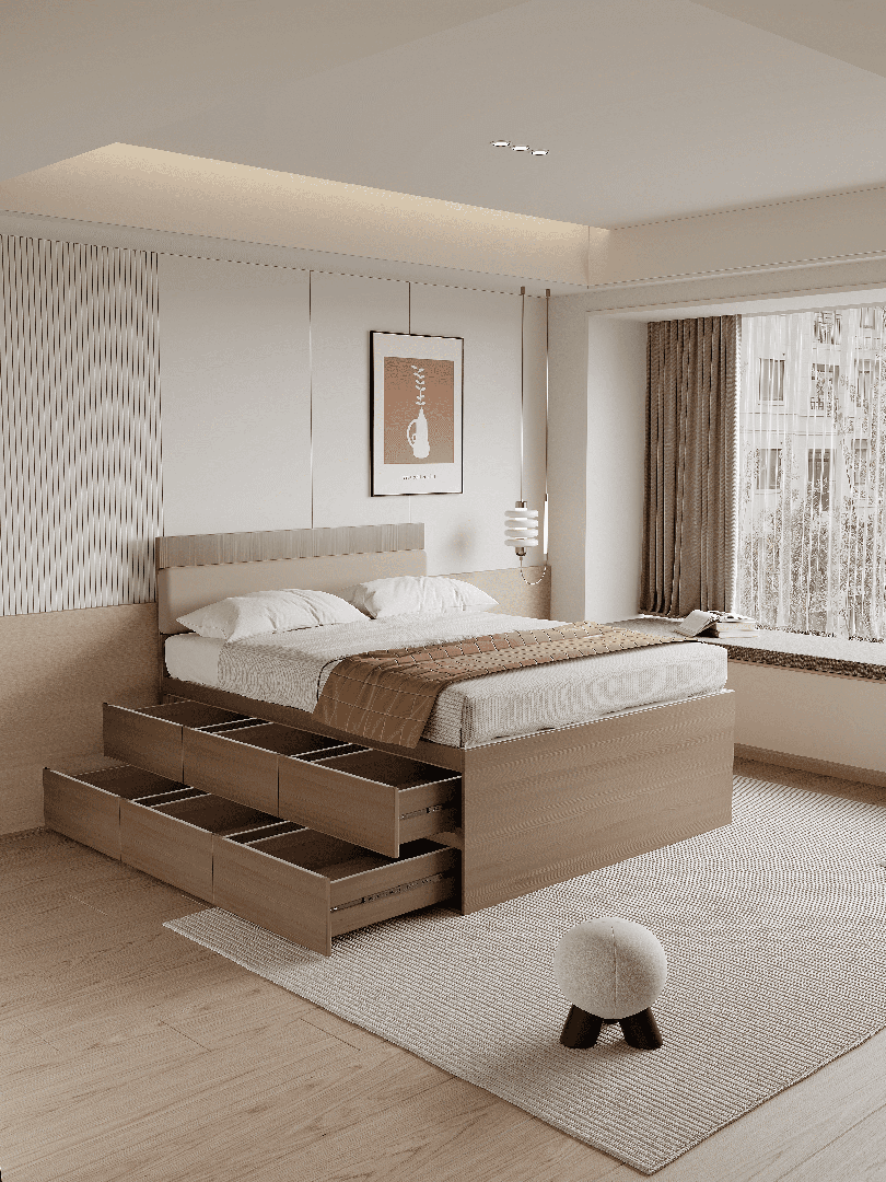 木之語 六櫃桶屏床