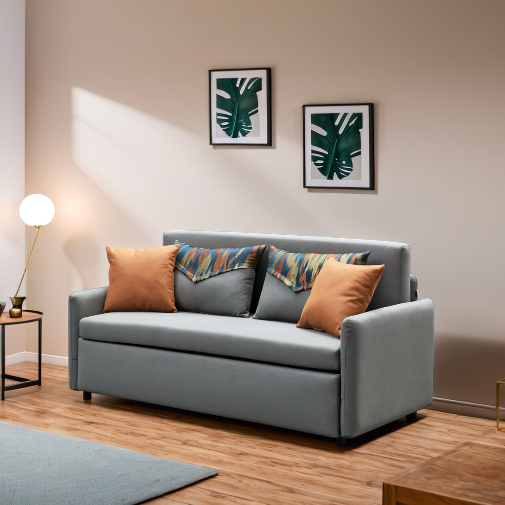 Fannie 易理布梳化床1.65米