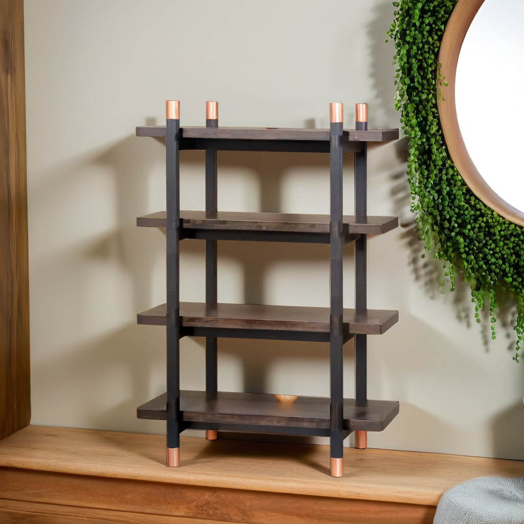 本木之美 簡約實木置物架 (胡桃木色) GaC Mall