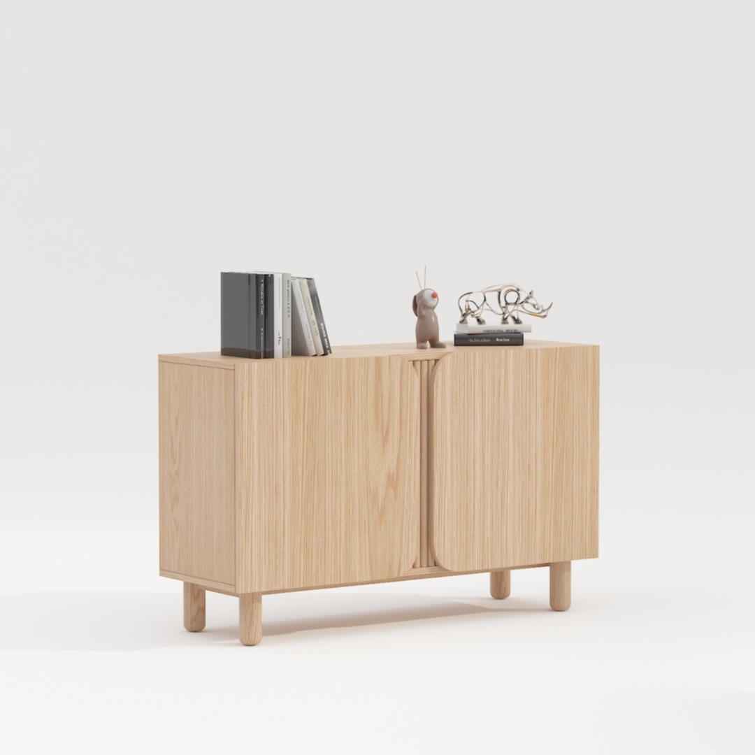 Miami 兩門木儲物櫃