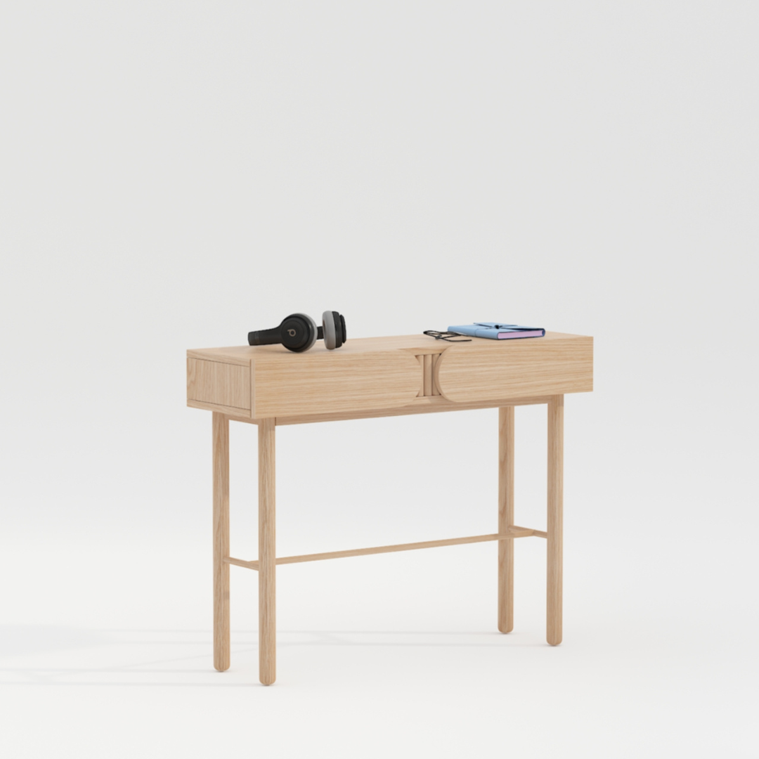 Miami 兩櫃桶木書檯