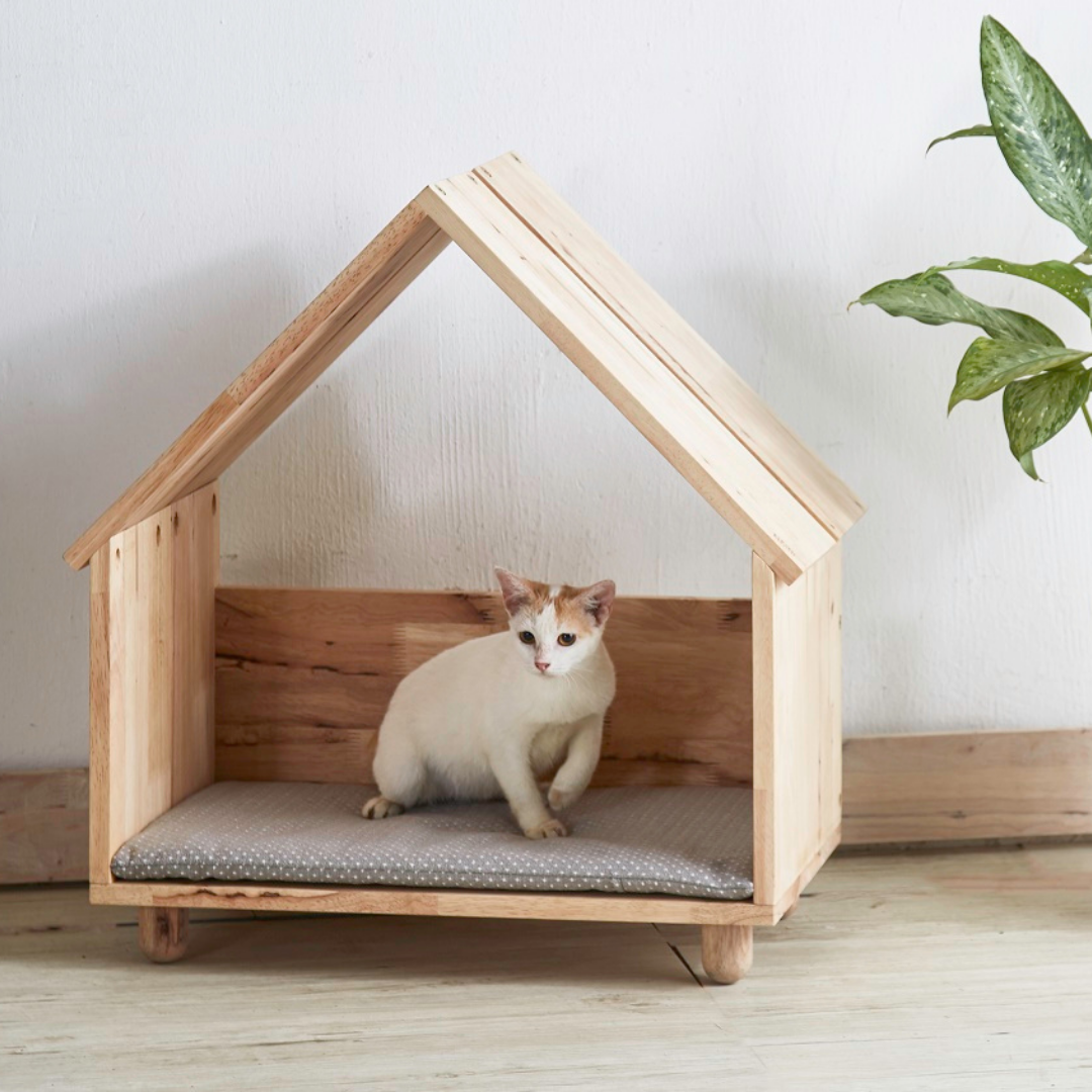 自然木語 寵物屋(含軟墊)