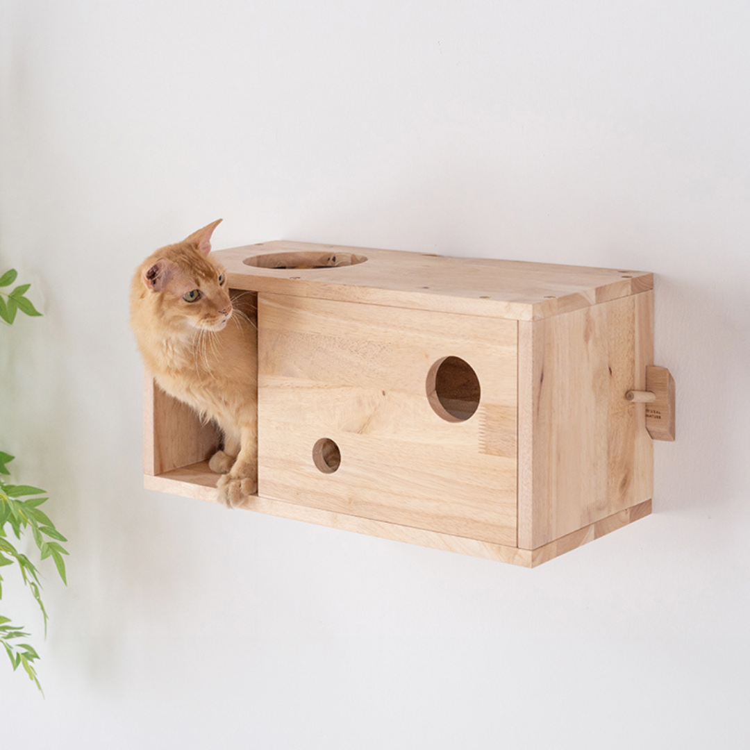 自然木語 牆壁式貓樂園(長形)