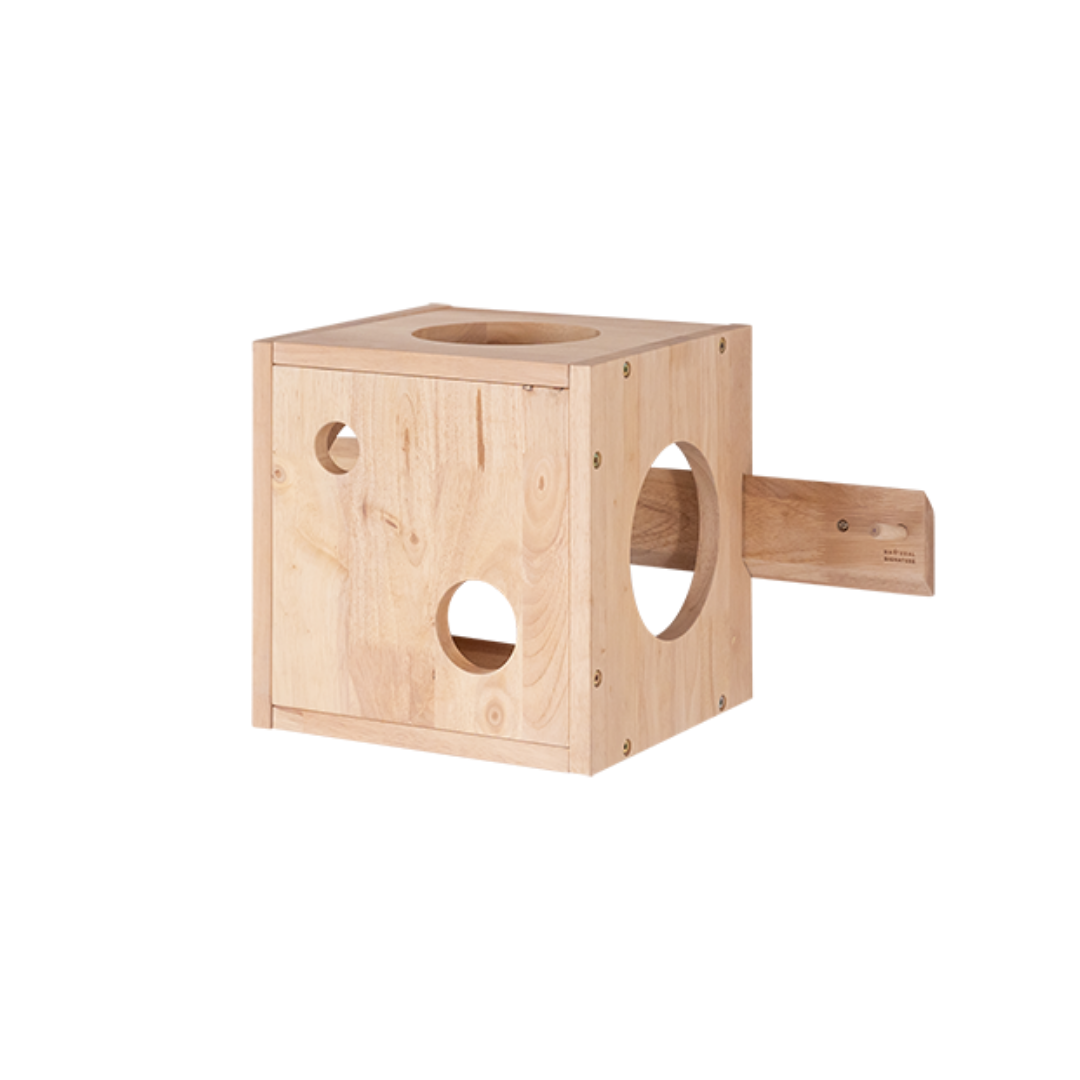 自然木語 牆壁式貓樂園(方形)