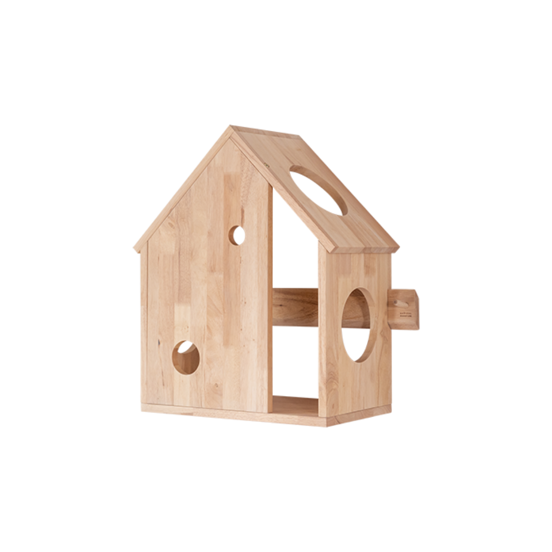 自然木語 牆壁式貓樂園(屋形)