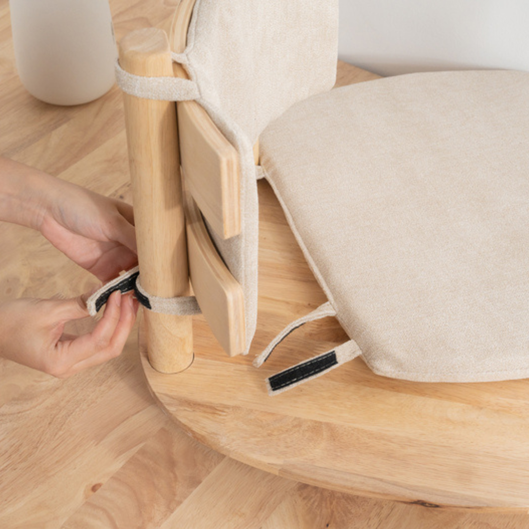 自然木語 榻榻米旋轉椅