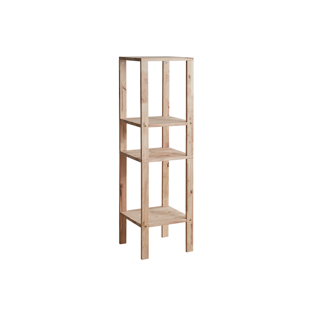 自然木語 細杆儲物架(2件組)