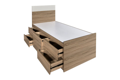 木之語 白橡木色五櫃桶床