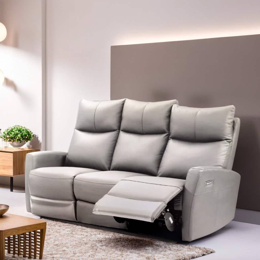 August 半真皮梳化 (三座位六電動)-F017