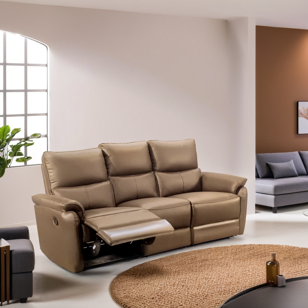 Aura半皮梳化 (三座位三電動)