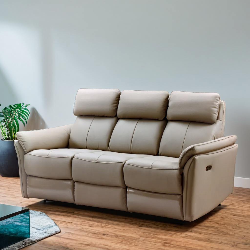 Kara 半皮梳化 (三座位四電動)