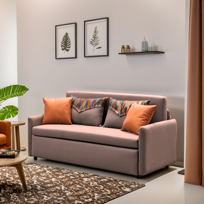 Fannie 易理布梳化床1.65米