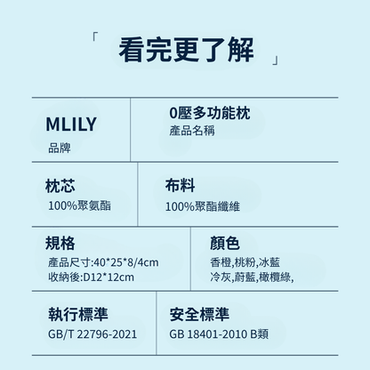 零壓多功能枕 GaC Mall