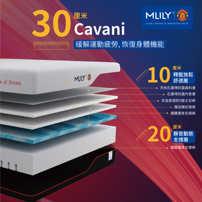 MLILY [曼聯系列] CAVANI 30cm 0壓棉床褥