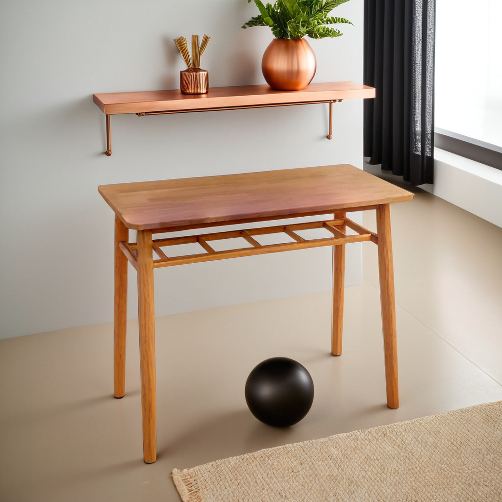本木之美 簡約實木書檯 (原木色)