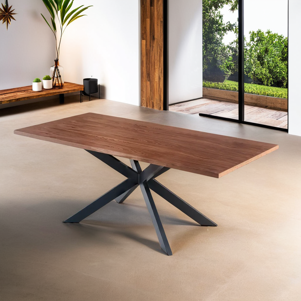 Manhattan 2米簡約餐檯-胡桃木色