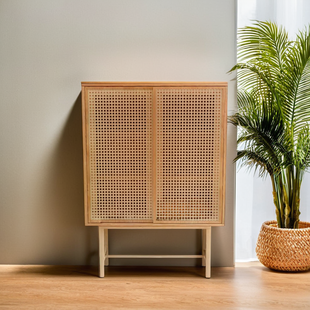 Miami 藤織門木儲物櫃