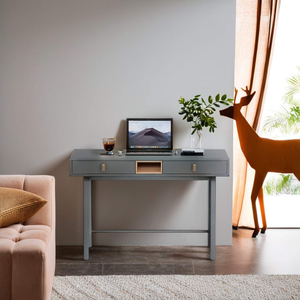 Miami 雙櫃桶書檯-藍色