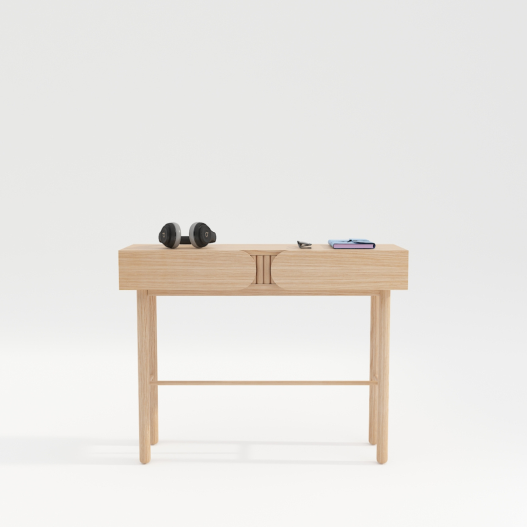 Miami 兩櫃桶木書檯