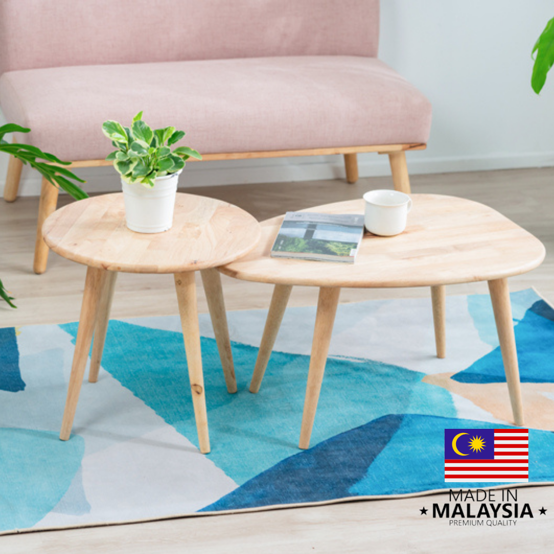 自然木語 木咖啡檯（2件組）