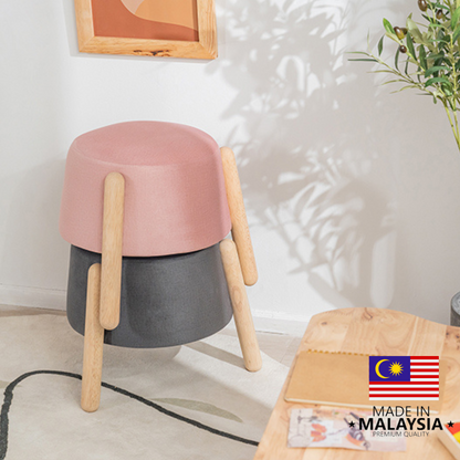 自然木語 迷你圓椅