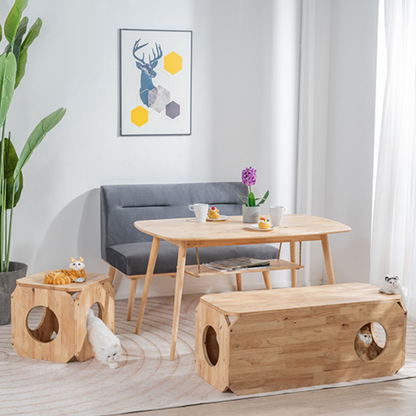 自然木語 布藝木梳化(雙座)