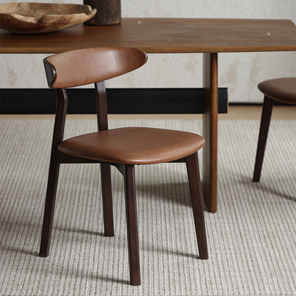 ADRANK Roche 仿皮餐椅(WD-078)-淺棕色