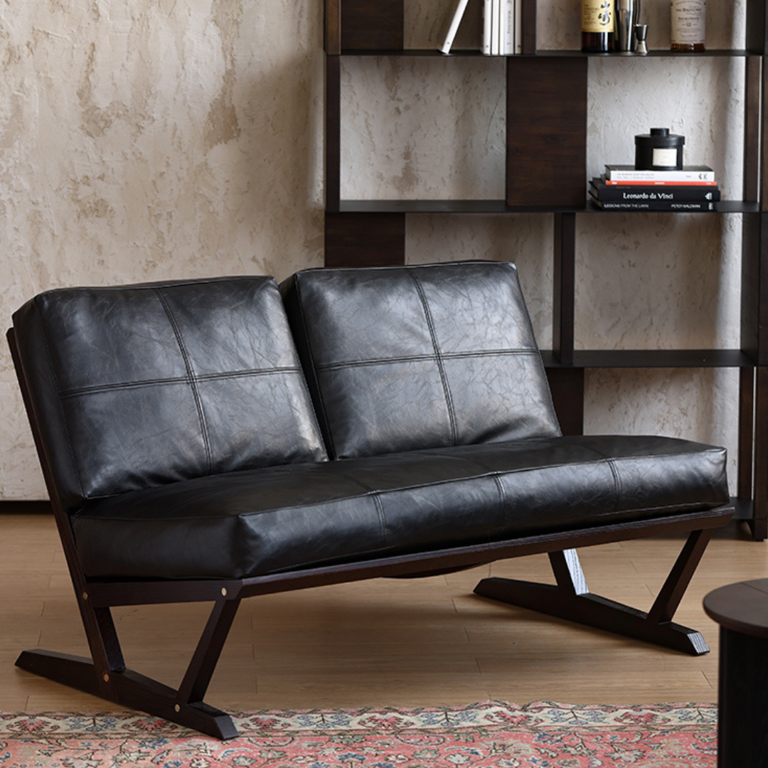 ADRANK Bruce梳化(SF-183)-125-85-復古黑色