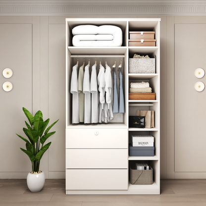 白初雪雙掩門三桶衣櫃 GaC Mall