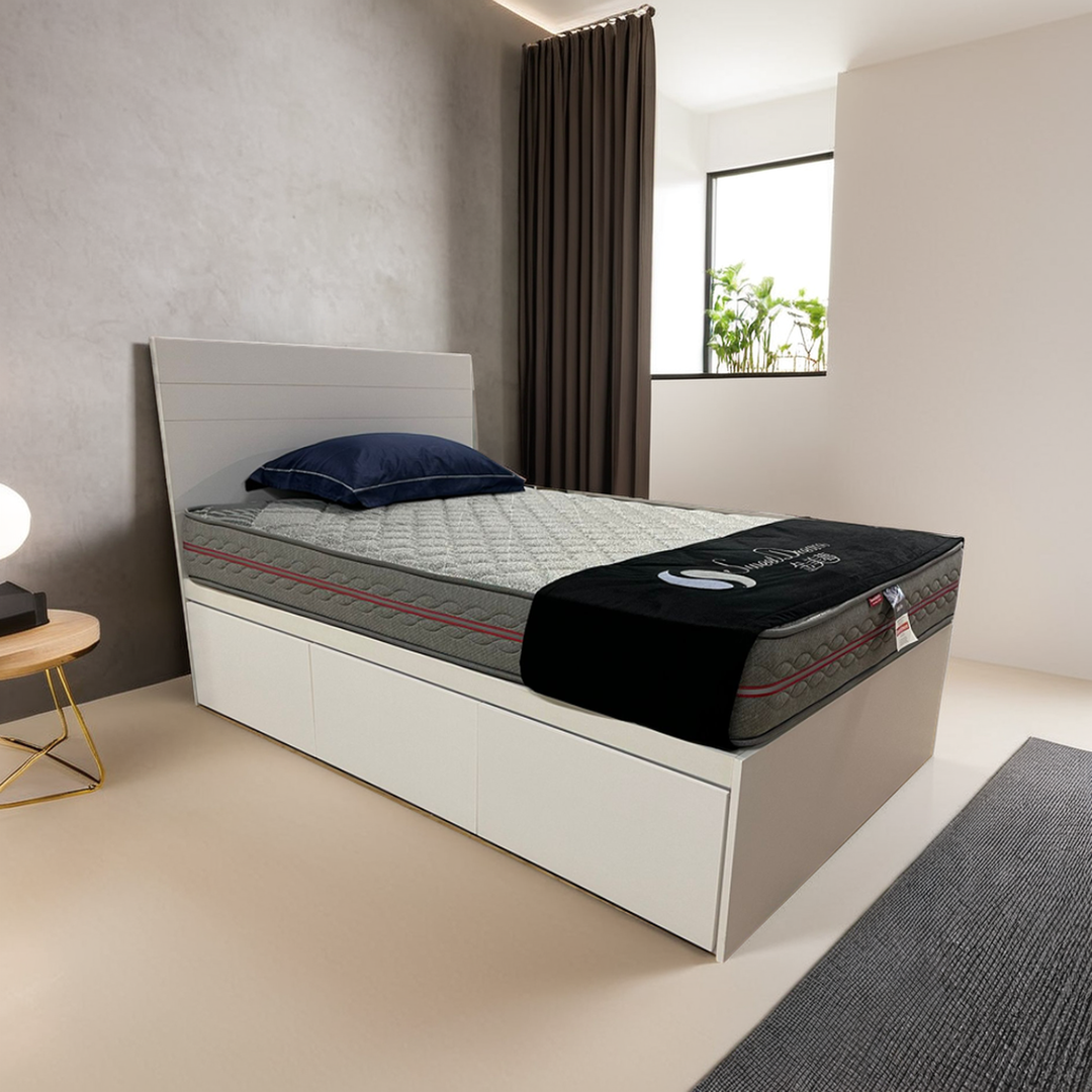 仙境白三櫃桶床